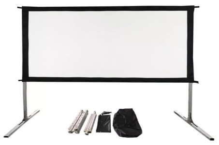 Portable & Durable: Rear Projection Fast Fold Screen With Flight Case